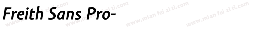Freith Sans Pro字体转换